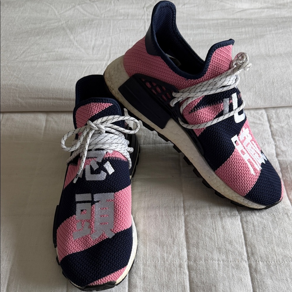 adidas Pink and Navy Athletic Shoes
